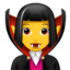 WOMAN VAMPIRE emoji in Apple's design style - Unicode 1F9DB-200D-2640-FE0F