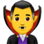 MAN VAMPIRE emoji in Apple's design style - Unicode 1F9DB-200D-2642-FE0F