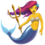 MERMAID emoji in Apple's design style - Unicode 1F9DC-200D-2640-FE0F