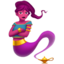 WOMAN GENIE emoji in Apple's design style - Unicode 1F9DE-200D-2640-FE0F