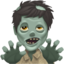 MAN ZOMBIE emoji in Apple's design style - Unicode 1F9DF-200D-2642-FE0F