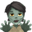 ZOMBIE emoji in Apple's design style - Unicode 1F9DF