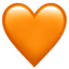 ORANGE HEART emoji in Apple's design style - Unicode 1F9E1