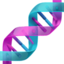 DNA DOUBLE HELIX emoji in Apple's design style - Unicode 1F9EC