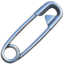 SAFETY PIN emoji in Apple's design style - Unicode 1F9F7