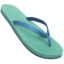 THONG SANDAL emoji in Apple's design style - Unicode 1FA74