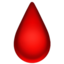 DROP OF BLOOD emoji in Apple's design style - Unicode 1FA78