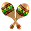 MARACAS emoji in Apple's design style - Unicode 1FA87