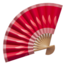 FOLDING HAND FAN emoji in Apple's design style - Unicode 1FAAD