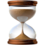 HOURGLASS WITH FLOWING SAND emoji in Apple's design style - Unicode 23F3