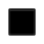 BLACK MEDIUM SMALL SQUARE emoji in Apple's design style - Unicode 25FE