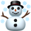 SNOWMAN emoji in Apple's design style - Unicode 2603-FE0F