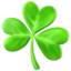 SHAMROCK emoji in Apple's design style - Unicode 2618-FE0F