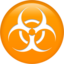 BIOHAZARD emoji in Apple's design style - Unicode 2623-FE0F