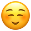 WHITE SMILING FACE emoji in Apple's design style - Unicode 263A-FE0F