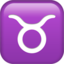 TAURUS emoji in Apple's design style - Unicode 2649