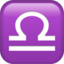 LIBRA emoji in Apple's design style - Unicode 264E