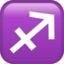 SAGITTARIUS emoji in Apple's design style - Unicode 2650