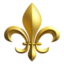 FLEUR-DE-LIS emoji in Apple's design style - Unicode 269C-FE0F