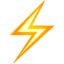 HIGH VOLTAGE SIGN emoji in Apple's design style - Unicode 26A1