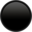 MEDIUM BLACK CIRCLE emoji in Apple's design style - Unicode 26AB