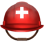 RESCUE WORKER’S HELMET emoji in Apple's design style - Unicode 26D1-FE0F