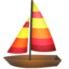 SAILBOAT emoji in Apple's design style - Unicode 26F5