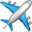 AIRPLANE emoji in Apple's design style - Unicode 2708-FE0F