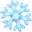 SNOWFLAKE emoji in Apple's design style - Unicode 2744-FE0F