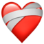 MENDING HEART emoji in Apple's design style - Unicode 2764-FE0F-200D-1FA79