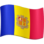 Andorra Flag emoji in Facebook's design style - Unicode 1F1E6-1F1E9