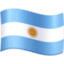 Argentina Flag emoji in Facebook's design style - Unicode 1F1E6-1F1F7