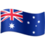 Australia Flag emoji in Facebook's design style - Unicode 1F1E6-1F1FA