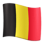 Belgium Flag emoji in Facebook's design style - Unicode 1F1E7-1F1EA