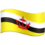 Brunei Flag emoji in Facebook's design style - Unicode 1F1E7-1F1F3