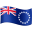 Cook Islands Flag emoji in Facebook's design style - Unicode 1F1E8-1F1F0