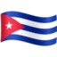 Cuba Flag emoji in Facebook's design style - Unicode 1F1E8-1F1FA