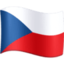 Czechia Flag emoji in Facebook's design style - Unicode 1F1E8-1F1FF