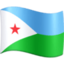 Djibouti Flag emoji in Facebook's design style - Unicode 1F1E9-1F1EF