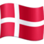 Denmark Flag emoji in Facebook's design style - Unicode 1F1E9-1F1F0