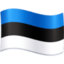 Estonia Flag emoji in Facebook's design style - Unicode 1F1EA-1F1EA