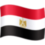 Egypt Flag emoji in Facebook's design style - Unicode 1F1EA-1F1EC