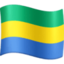 Gabon Flag emoji in Facebook's design style - Unicode 1F1EC-1F1E6