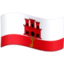 Gibraltar Flag emoji in Facebook's design style - Unicode 1F1EC-1F1EE