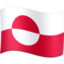 Greenland Flag emoji in Facebook's design style - Unicode 1F1EC-1F1F1