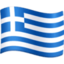 Greece Flag emoji in Facebook's design style - Unicode 1F1EC-1F1F7