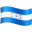 Honduras Flag emoji in Facebook's design style - Unicode 1F1ED-1F1F3