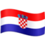 Croatia Flag emoji in Facebook's design style - Unicode 1F1ED-1F1F7