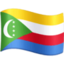 Comoros Flag emoji in Facebook's design style - Unicode 1F1F0-1F1F2