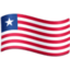 Liberia Flag emoji in Facebook's design style - Unicode 1F1F1-1F1F7